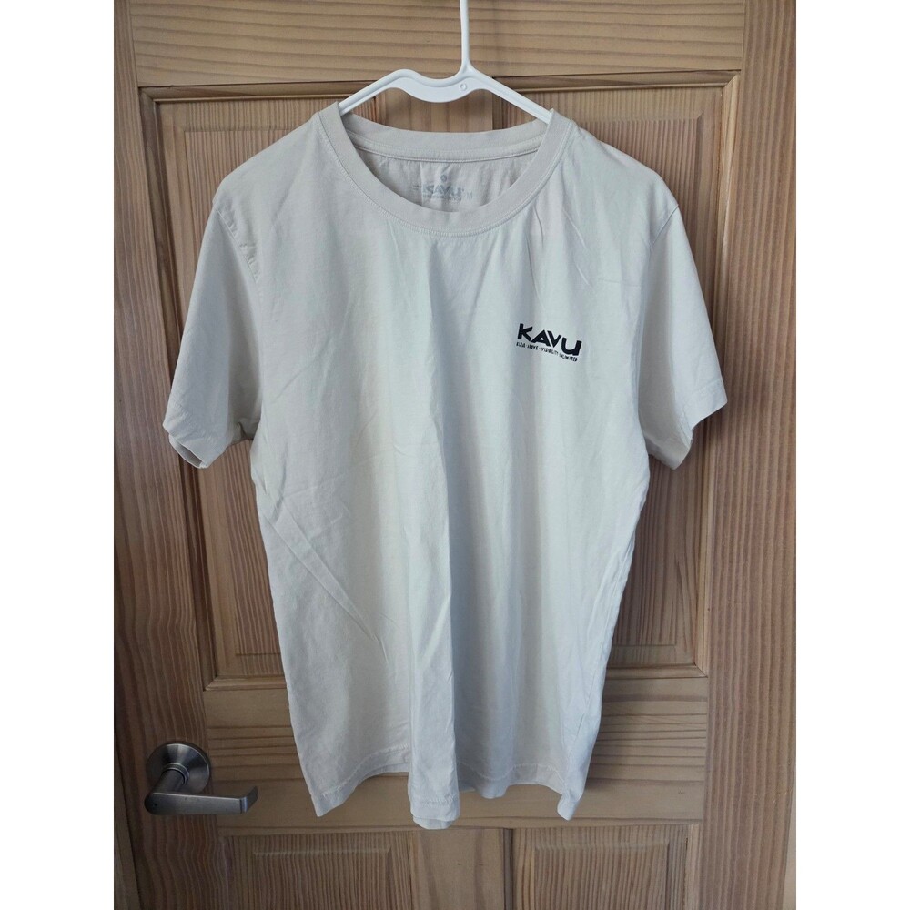 Kavu White Graphic Logo T Shirt Medium